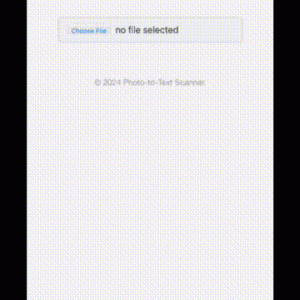 Photo-to-Text Scanner